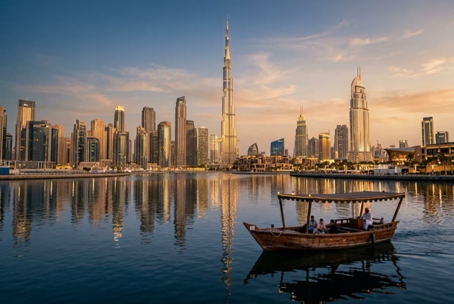 The Dubai skyline