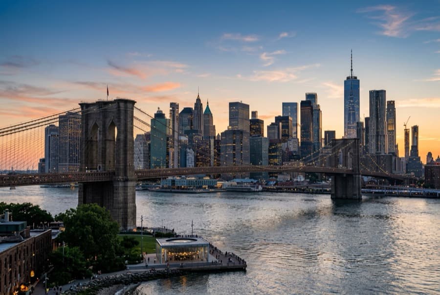 The Manhattan skyline