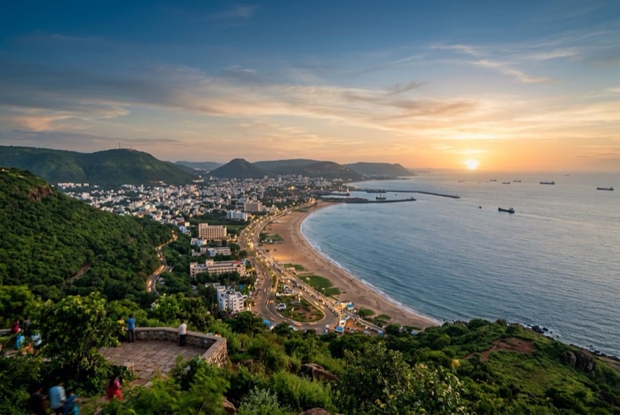 A bay on the Bay of Bengal
